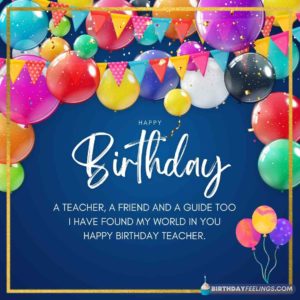 birthday wishes for teacher in hindi