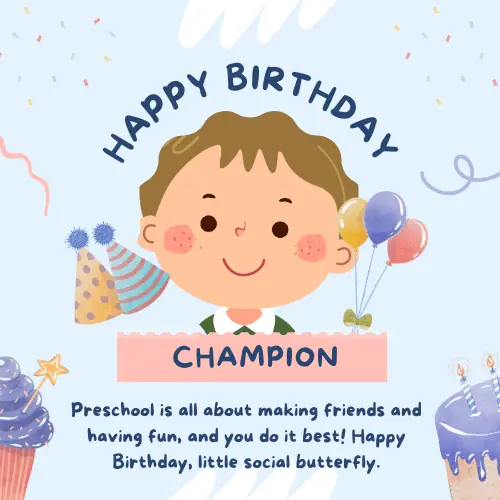 Sweet Birthday Wishes for Preschoolers