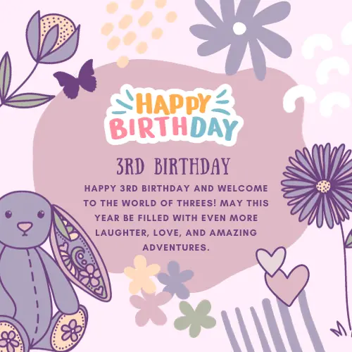 Turning Three and Beyond Birthday Wish