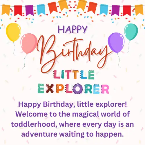 Welcoming the Toddler Years birthday wishes