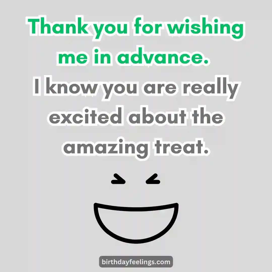 Funny Thank You Messages for Birthday Wishes